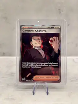 Giovanni's Charisma 197/165 - Scarlet & Violet 151 - Ultra Rare Pokemon TCG Card - Image 1