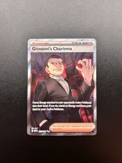 Giovanni's Charisma 197/165 - Scarlet & Violet 151 - Ultra Rare Pokemon TCG Card - Image 2