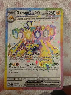 Galvantula ex 159/142 Stellar Crown Ultra Rare Full Art Pokemon Card - Image 1