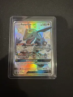 Rayquaza GX 177A/168 Alternate Art Promo Holo 180HP Pokemon TCG Card Stock - Image 1