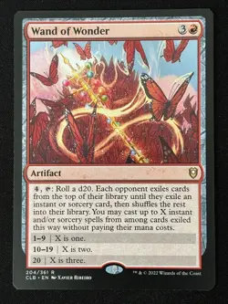 1x MTG Wand of Wonder - Commander Legends: Battle for Baldur's Gate (CLB) #204 - Image 1