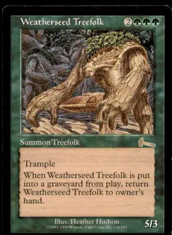 Weatherseed Treefolk LP Light Play Urza's Legacy MTG [6199] - Image 1