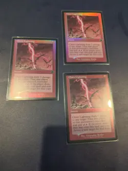 1 x Chain Lightning - Foil - Retro Frame - Dominaria Remastered - NM-Mint - MTG - Image 1