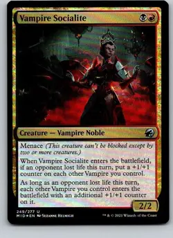 Vampire Socialite – MID – FOIL – 249 – MTG - Image 1