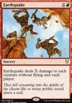 x1 Earthquake R MTG Commander 2017 M/NM, English - Image 1
