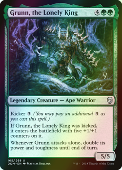 MTG Grunn, the Lonely King Foil ** Dominaria ** English (NM) - Image 1