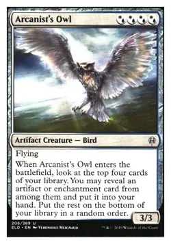 Arcanist's Owl Throne of Eldraine MTG - NM+ - Image 1