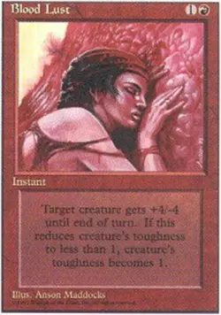 Blood Lust x4 - 4th Edition - Moderate Play, English - 4th Edition - Image 1