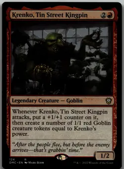 Krenko, Tin Street Kingpin R Commander: Dominaria United 124 LP - Image 1