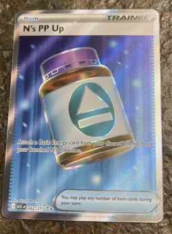 N's PP Up 262/217 Full Art Ultra Rare Pokemon Ascended Heroes ENGLISH NM - Image 1