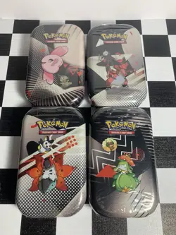 Pokemon Black Bolt and White Flare Unova Sealed Mini Tins - LOT OF 4 - Image 1