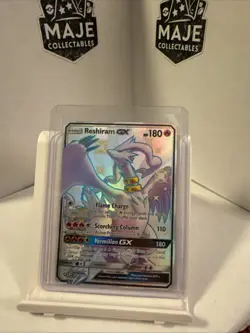 Pokemon TCG Reshiram GX Hidden Fates Shiny Vault Holo Rare Card SV51/SV94 - Image 1