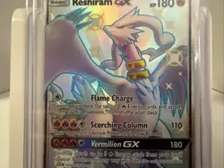 Pokemon TCG Reshiram GX Hidden Fates Shiny Vault Holo Rare Card SV51/SV94 - Image 3