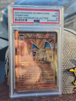 PSA 9 - 2021 Pokemon Celebrations UPC CHARIZARD Gold Metal Card #4 (3801) - Image 2
