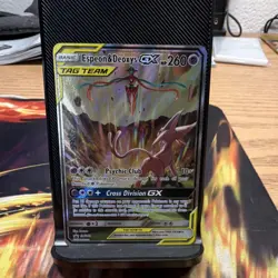 Pokemon Espeon & Deoxys GX TAG TEAM Promo Holo Card SM240 HP 260 - Image 5
