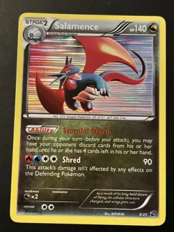 Salamence 8/20 Dragon Vault Holo Rare 2012 Pokemon Card - Image 1