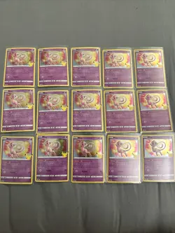 Pokemon Celebrations Holo Mew 011/025 Rare Card Lot Of 15 - Image 1
