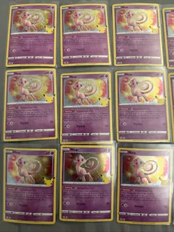 Pokemon Celebrations Holo Mew 011/025 Rare Card Lot Of 15 - Image 2