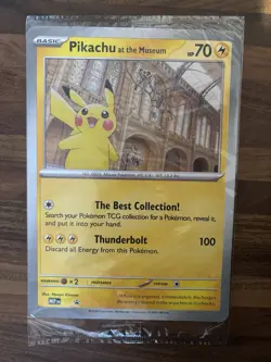 Pikachu At The Museum, Pokemon X Natural History Museum Jumbo Promo - Sealed - Image 1