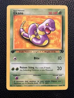 Pokemon 1st Edition Team Rocket Ekans 56/82 - Image 1