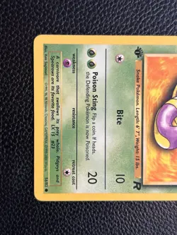 Pokemon 1st Edition Team Rocket Ekans 56/82 - Image 3