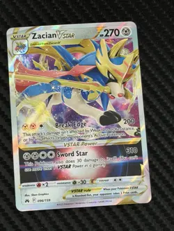 Zacian VSTAR 096/159 Ultra Rare - Crown Zenith - Pokemon TCG NM - Image 1