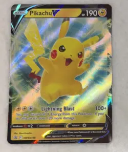 Pokemon Pikachu V SWSH198 NM Holofoil Promo Rare TCG NM - Image 1