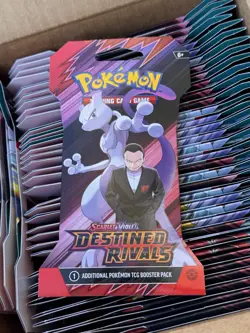 Pokemon TCG Destined Rivals Sleeved Booster Packs Lot Of 40 Factory Sealed New - Image 1
