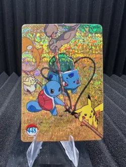 Pokemon Vintage Pocket Monsters Vending HOLO Prism Sticker Bandai 1999 Nintendo - Image 1