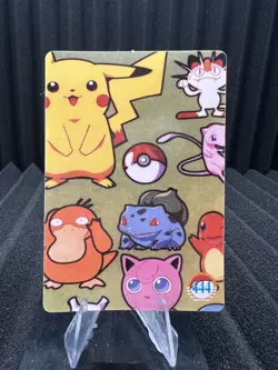 Pokemon Vintage Pocket Monsters Vending HOLO Prism Sticker Bandai 1999 Nintendo - Image 2