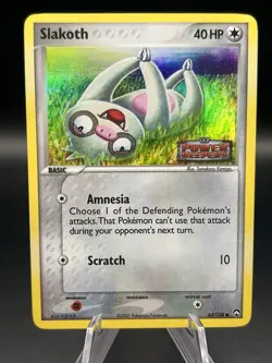 Pokemon TCG Slakoth 63/108 Reverse Holo Power Keepers Stamped - Image 1