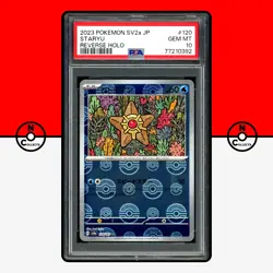Pokemon PSA 10 Staryu Reverse Holo 120/165 151 SV2A 2023 Japanese - Image 1