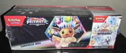 Pokemon Prismatic Evolutions Surprise Box And Booster Bundle Sealed (small tear) - Image 1