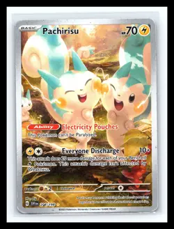 💥 Pokemon Pachirisu TCG Holo Illustration Rare Holo 208/198 Scarlet & Violet - Image 1
