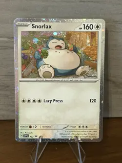 Pokemon Snorlax Holo Promo 122 Sv: Scarlet & Violet Basic 160 HP Lazy Press 120 - Image 1