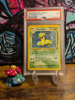 1999 Pokemon 🔔 Jungle Victreebel 14/64 Holo No Symbol ERROR 🌺 PSA 7 - Image 1