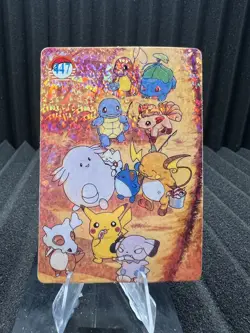 Pokemon Vintage Pocket Monsters Vending HOLO Prism Sticker Bandai 1999 Nintendo - Image 1