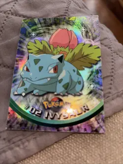 1999 Pokemon Topps #02 Ivysaur TV Animation Edition Holo Foil Series 1 #troy - Image 2