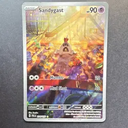 Pokemon TCG Sandygast 214/193 Sv02: Paldea Evolved Illustration Rare Holo 90HP - Image 1