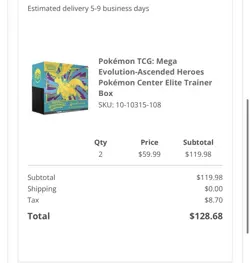 Pokemon Ascended Heroes Pokemon Center PC ETB! New & Sealed. Presale, ships ASAP - Image 2