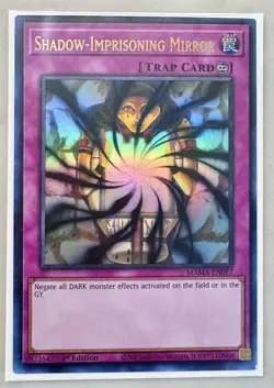 Yu-Gi-Oh! TCG, Shadow-Imprisoning Mirror, MAMA-EN097 1st Ed. Ultra Rare - Image 1