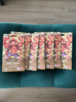 Lot of 7 One Piece PRB-01 Sleeved Blister Booster Packs English Edition - Image 1