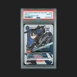 PSA 10 2025 UNION ARENA UE07BT/SAO SWORD ART ONLINE | 3 STAR SIGNATURE - Image 1
