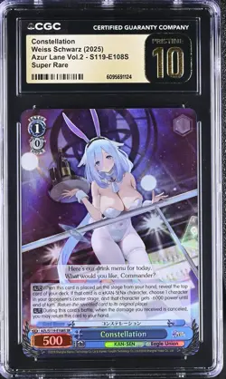Weiss Schwarz GRADED Constellation S119-E108S Azur Lane 2 SR PRISTINE 10 ENG - Image 1
