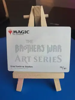 Scrap Trawler - Stamped Signature Art Card | Card #75 | BRO Art Series | MTG - Image 3