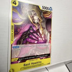 Basil Hawkins OP10-109 R, One Piece card, ASAKI KURODA, Tag Zoro, Luffy, Kuma - Image 3