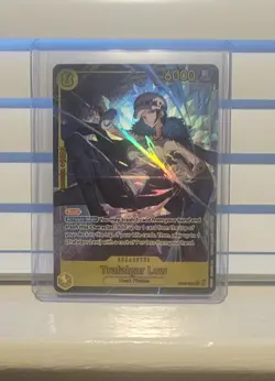 ENGLISH EB03-062 LAW SECRET ALTERNATE ART ONE PIECE CARD IN HAND SHIPS QUICK!! - Image 1