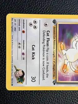 Pokemon TCG Giovanni's Meowth Gym Challenge 1st Edition Common Card 74/132 - Image 3
