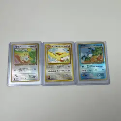 Japanese Southern Islands Pokemon Card Lot Of 3, Vintage - Image 1