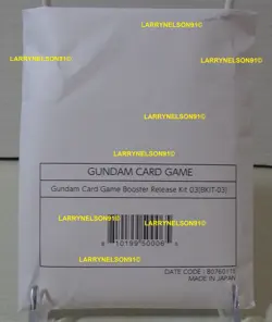 GUNDAM CARD GAME BOOSTER RELEASE KIT 03 BKIT-03 NEW SEALED GCG BANDAI NAMCO - Image 1
